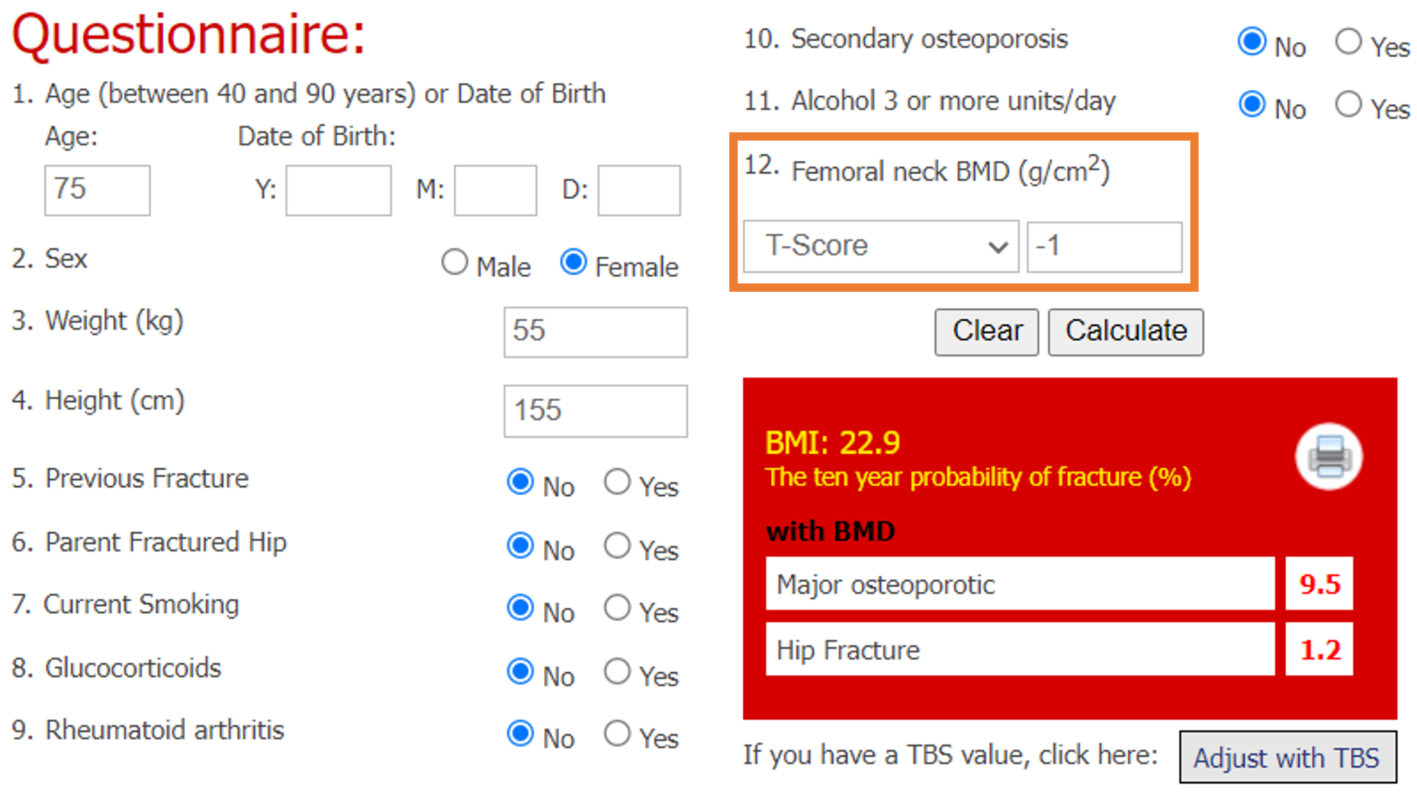 FRAX スコアが高い場合の治療